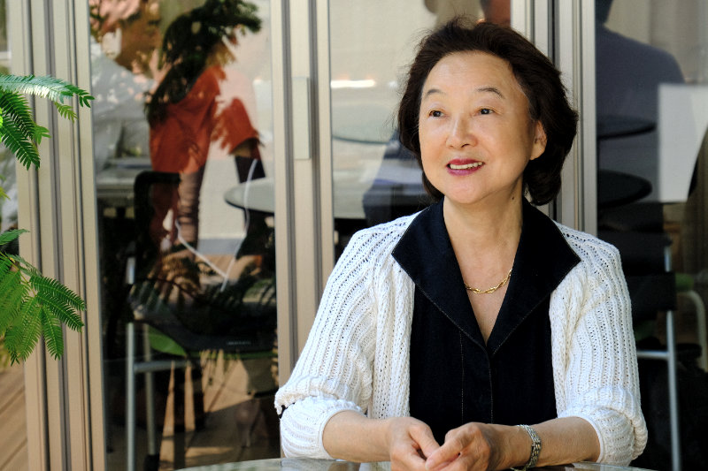 千代田区のレンタルオフィスを運営する理工図書の社長、柴山斐呂子氏